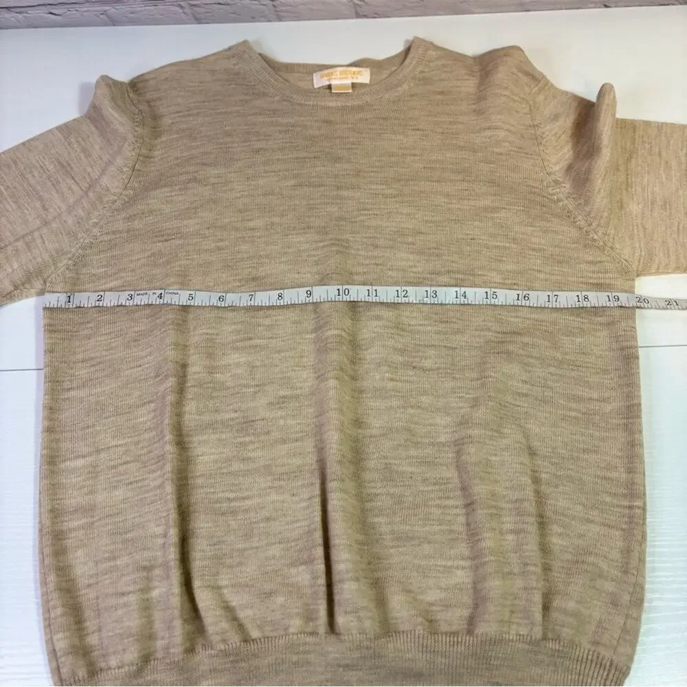 Brooks Brothers Men's Beige Wool Sweater Size Large 0424